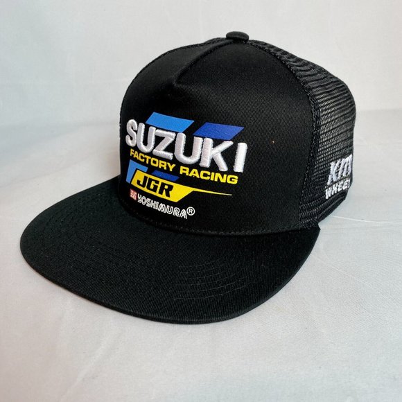 Suzuki Accessories Suzuki Factory Racing Snapback Hat Trucker Mesh